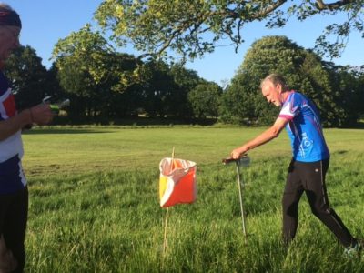 Dave Rose finishing the MAXI course.