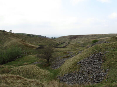 Shedden hushings, typical terrain